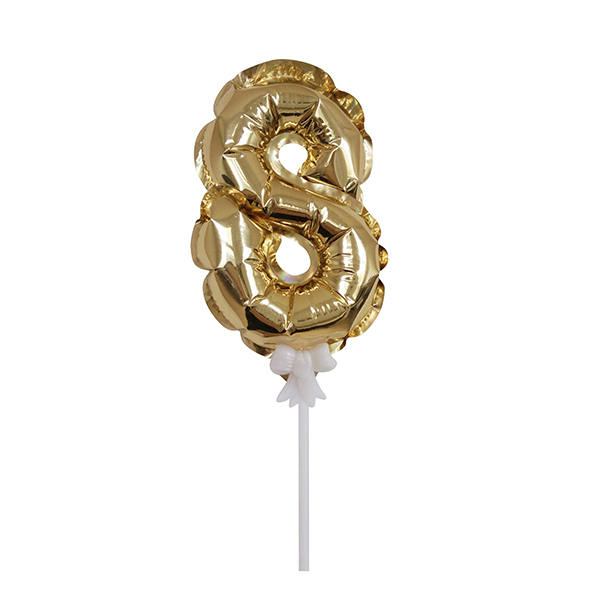 Шар самодув Цифра 8 Gold 18 см шар фольгированный Шар самодув Цифра 8 Gold 18 см шар фольгированный