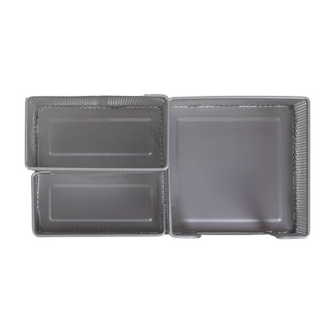 Подставка-органайзер BRAUBERG "Germanium", металлическая, 3 секции, Подставка-органайзер BRAUBERG "Germanium", металлическая, 3 секции,