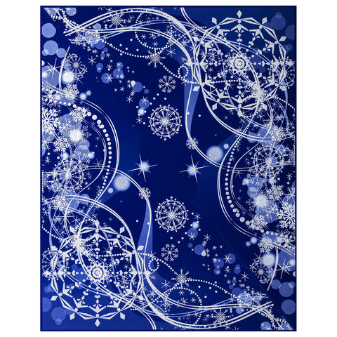 Украшение для окон и стекла ЗОЛОТАЯ СКАЗКА "Зимние узоры 2", 30х38 см, Украшение для окон и стекла ЗОЛОТАЯ СКАЗКА "Зимние узоры 2", 30х38 см,