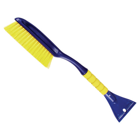 Щетка со скребком для снега автомобильная 58 см, мягкая щетина GOODYEAR, WB-02,