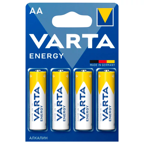 Батарейки алкалиновые "пальчиковые" КОМПЛЕКТ 4 шт., VARTA ENERGY, АА Батарейки алкалиновые "пальчиковые" КОМПЛЕКТ 4 шт., VARTA ENERGY, АА