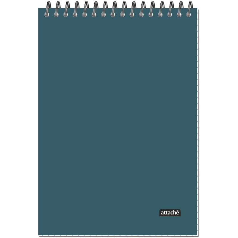 Блокнот А5 60л Attache Metallic Голубой клетка, гребень, картон, фольга Блокнот А5 60л Attache Metallic Голубой клетка, гребень, картон, фольга