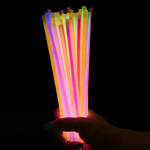 Светящиеся (неоновые) палочки-браслеты, набор 50 штук + 2 в ПОДАРОК! в тубе, Светящиеся (неоновые) палочки-браслеты, набор 50 штук + 2 в ПОДАРОК! в тубе,