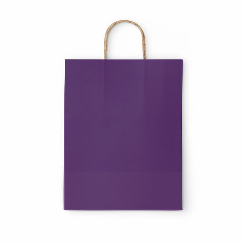 Крафт-пакет бумажный "Dark violet" 26х15х35 см, с кручеными ручками, Крафт-пакет бумажный "Dark violet" 26х15х35 см, с кручеными ручками,