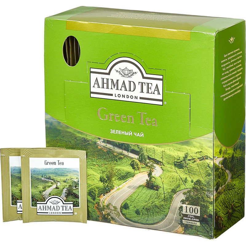 Чай Ahmad Green Tea зеленый 100пак/уп 478 Чай Ahmad Green Tea зеленый 100пак/уп 478