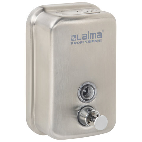 Дозатор для жидкого мыла LAIMA PROFESSIONAL INOX (гарантия 3 года), 0,5 л,