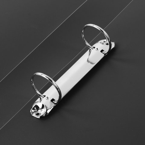 Папка на 2 кольцах STAFF, 40 мм, черная, до 250 листов, 0,5 мм, 225721