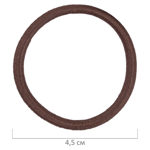 Резинки для волос НАБОР 12 шт., 0,45х14 см, чёрный, коричневый, бежевый, MONTE Резинки для волос НАБОР 12 шт., 0,45х14 см, чёрный, коричневый, бежевый, MONTE