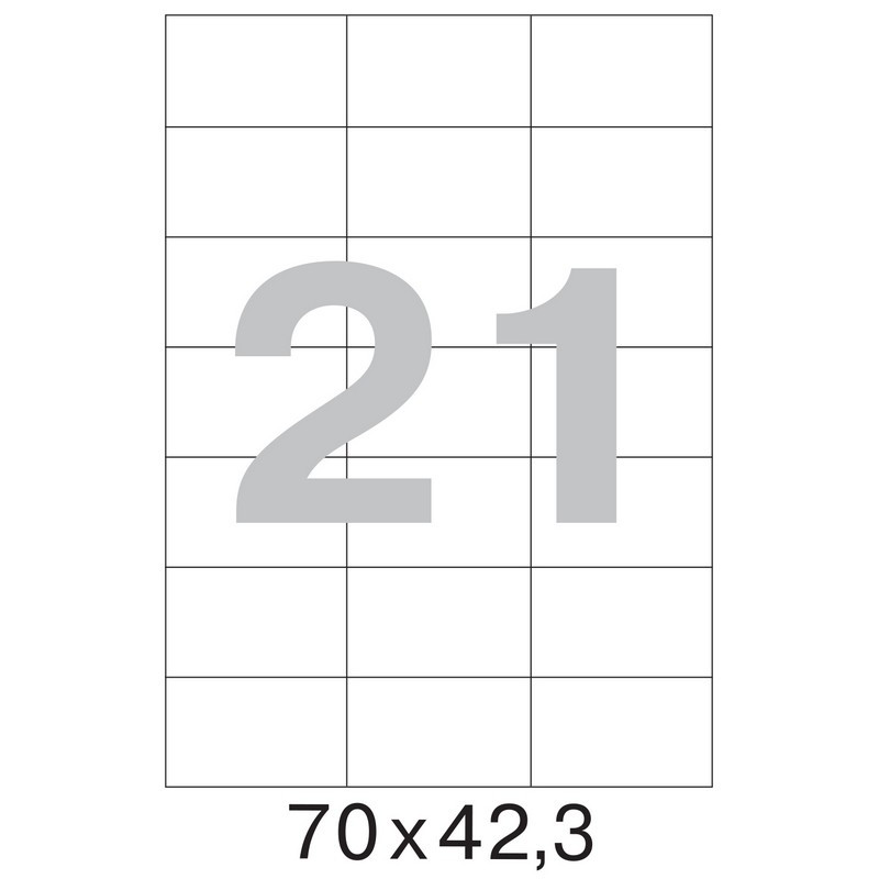 Этикетки самоклеящиеся Office Label 70х42.3 мм./21 шт. на лист. А4 (100 л. Этикетки самоклеящиеся Office Label 70х42.3 мм./21 шт. на лист. А4 (100 л.