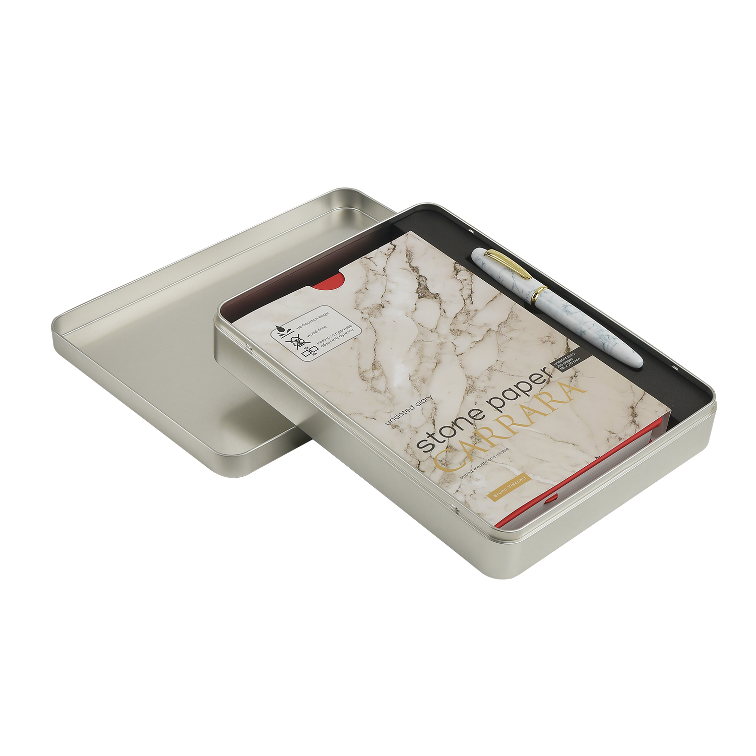 НАБОР ПОДАРОЧНЫЙ ЕЖЕДНЕВНИК А5 "CARRARA" (КРАСНЫЙ) И РУЧКА НАБОР ПОДАРОЧНЫЙ ЕЖЕДНЕВНИК А5 "CARRARA" (КРАСНЫЙ) И РУЧКА