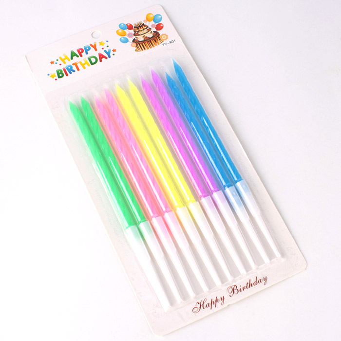 Свечи для торта 10шт в наборе Свечи для торта 10шт в наборе