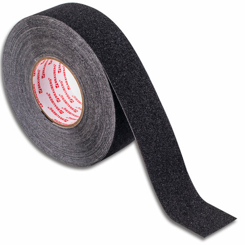 Клейкая ПРОТИВОСКОЛЬЗЯЩАЯ зернистая лента 50 мм х 20 м, ЧЕРНАЯ, основа ПВХ, Клейкая ПРОТИВОСКОЛЬЗЯЩАЯ зернистая лента 50 мм х 20 м, ЧЕРНАЯ, основа ПВХ,