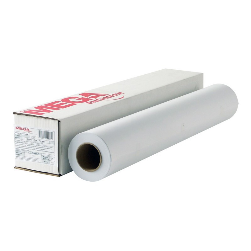 Бумага широкоформатная MEGA Engineer InkJet,ф.914мм,н.100м,пл.80гр,д.50,8мм Бумага широкоформатная MEGA Engineer InkJet,ф.914мм,н.100м,пл.80гр,д.50,8мм