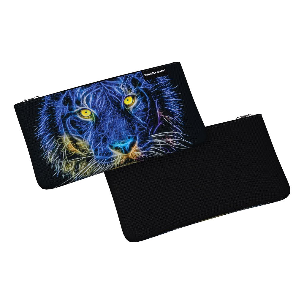 Пенал конверт ErichKrause® Light 220x120мм Night Lion Пенал конверт ErichKrause® Light 220x120мм Night Lion