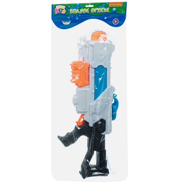 Водный пистолет с помпой Bondibon "Наше Лето", РАС 49х21х6 см, Водный пистолет с помпой Bondibon "Наше Лето", РАС 49х21х6 см,