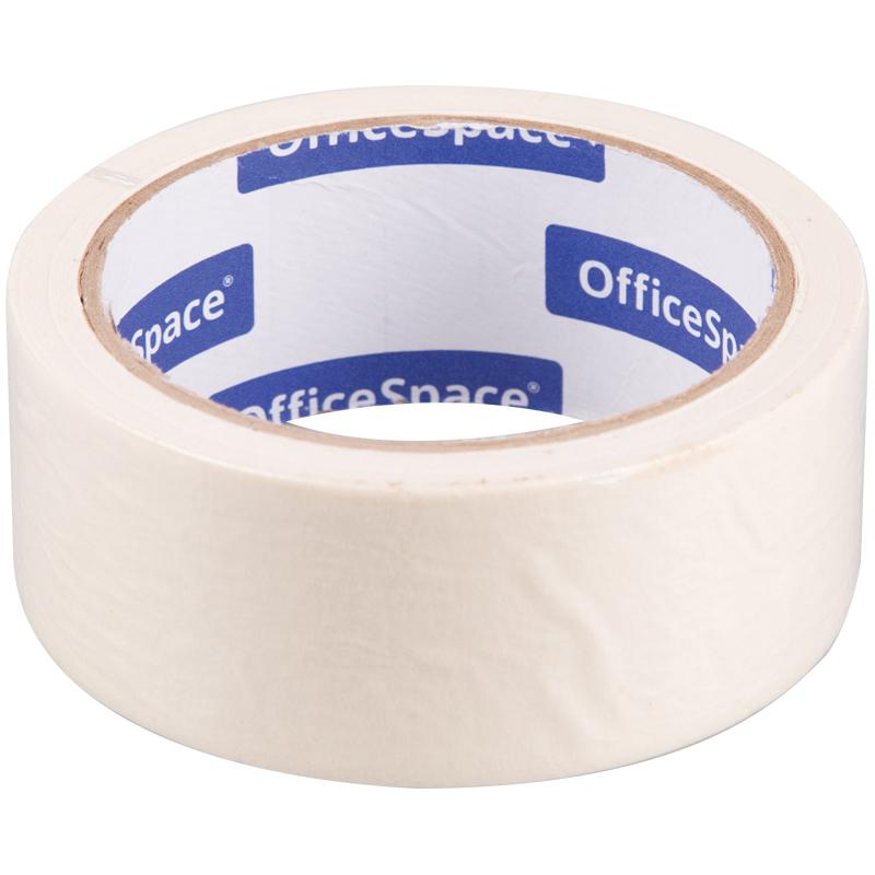 Клейкая лента малярная OfficeSpace, 38мм*25м, ШК КЛ_18611 Клейкая лента малярная OfficeSpace, 38мм*25м, ШК КЛ_18611