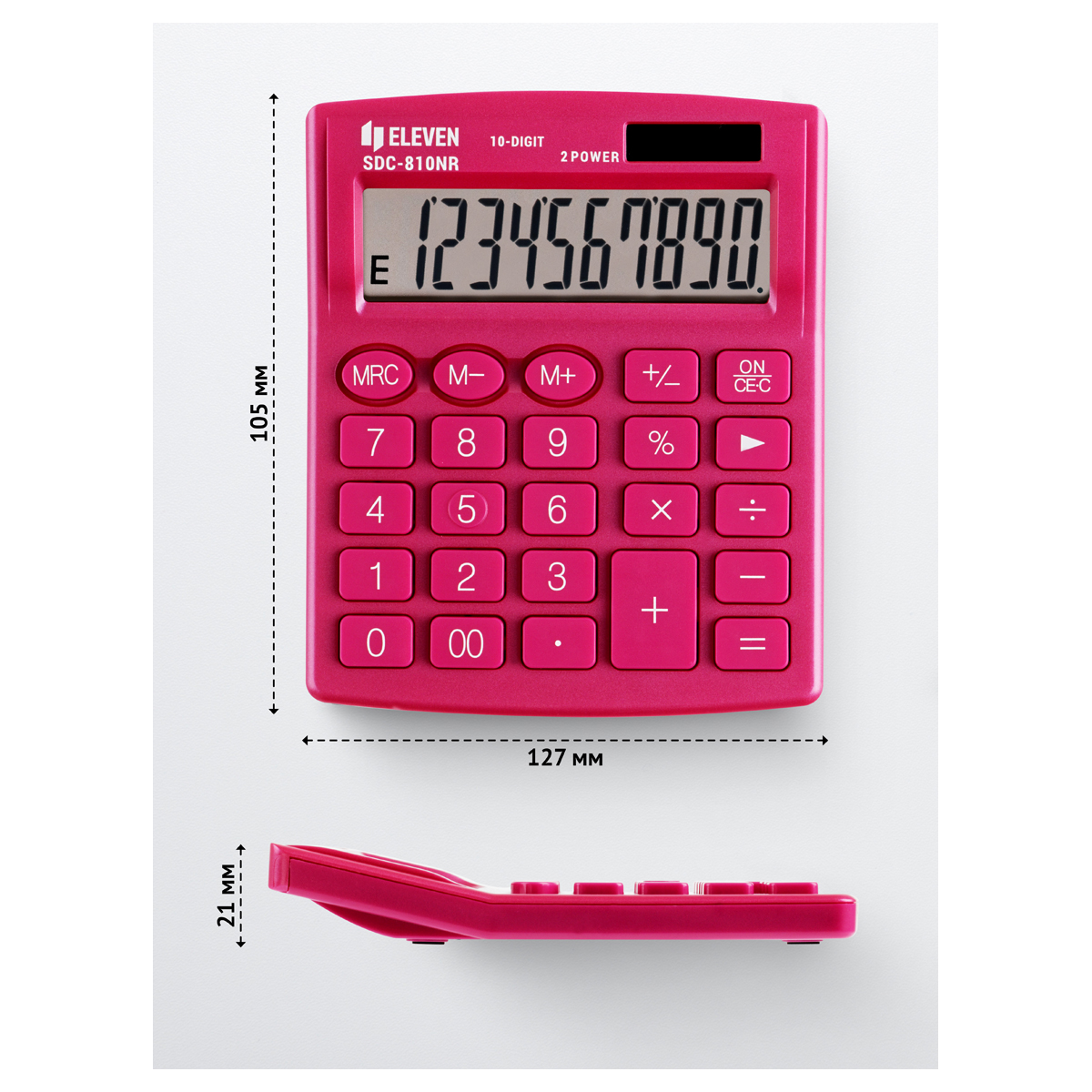 Калькулятор настольный Eleven SDC-810NR-PK, 10 разрядов, двойное питание, Калькулятор настольный Eleven SDC-810NR-PK, 10 разрядов, двойное питание,