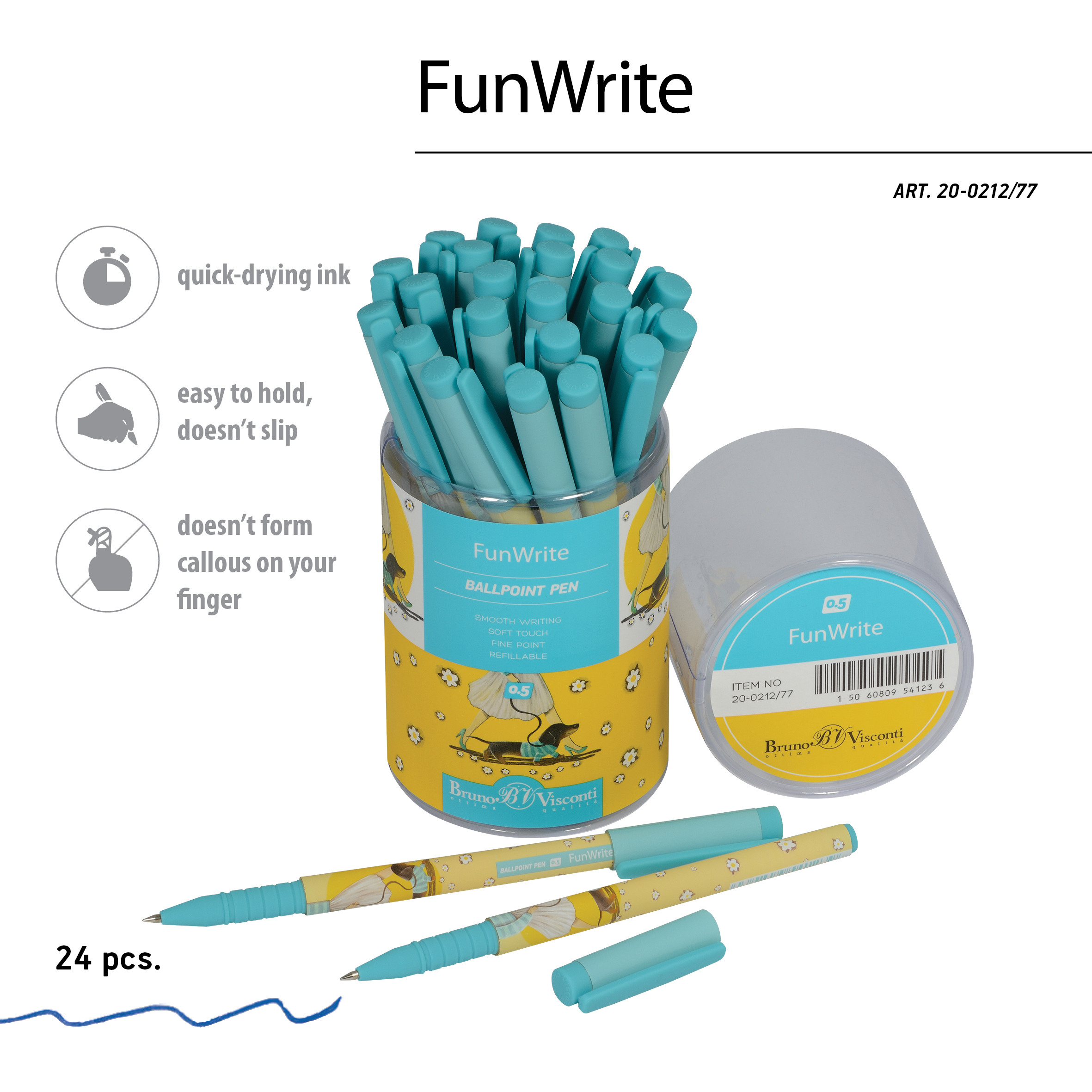 РУЧКА "FunWrite. Городская прогулка. Такса" ШАРИКОВАЯ, 0.5 ММ, СИНЯЯ РУЧКА "FunWrite. Городская прогулка. Такса" ШАРИКОВАЯ, 0.5 ММ, СИНЯЯ
