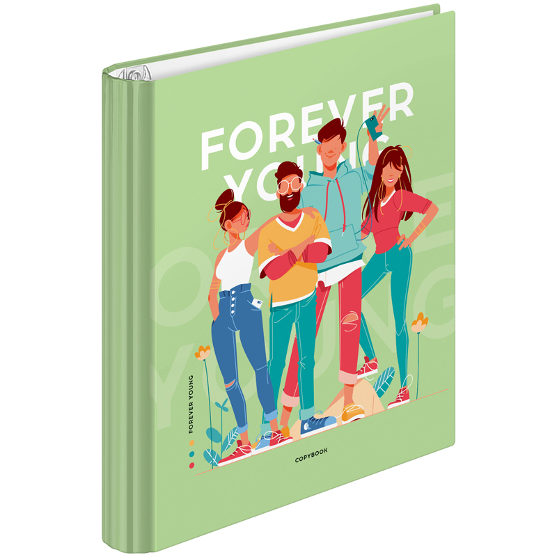Тетрадь на кольцах А5, 120л., 7БЦ, ArtSpace "Стиль. Forever young", Тетрадь на кольцах А5, 120л., 7БЦ, ArtSpace "Стиль. Forever young",