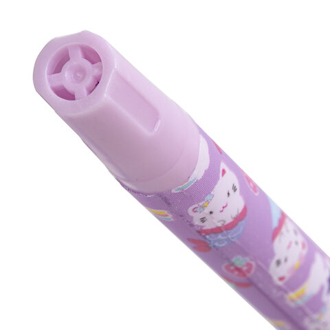 Ручка шариковая ЮНЛАНДИЯ "PURRMAID", синяя, SOFT TOUCH покрытие, узел Ручка шариковая ЮНЛАНДИЯ "PURRMAID", синяя, SOFT TOUCH покрытие, узел