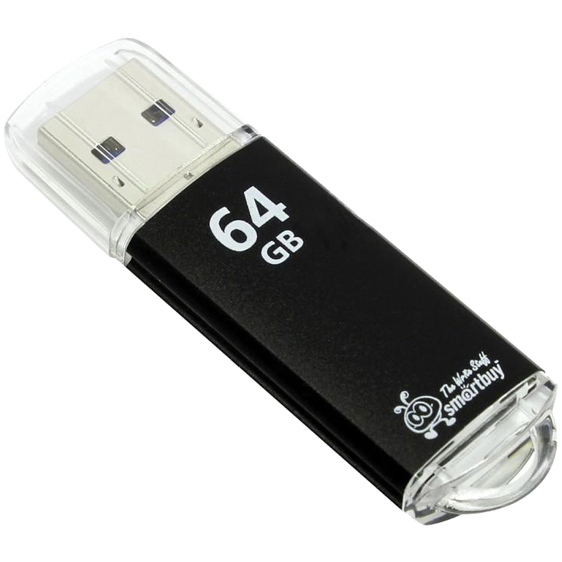 Память Smart Buy "V-Cut" 64GB, USB 2.0 Flash Drive, черный Память Smart Buy "V-Cut" 64GB, USB 2.0 Flash Drive, черный