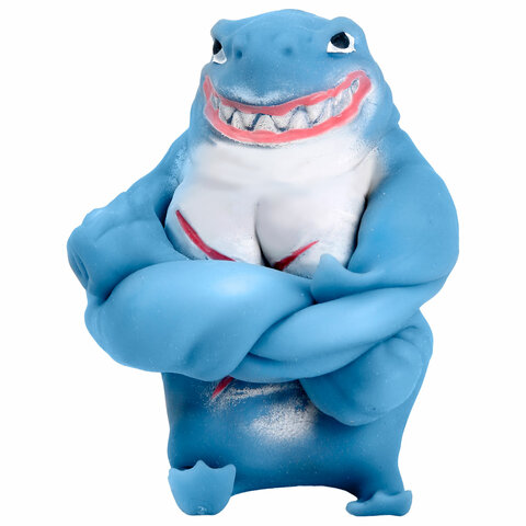 Игрушка-антистресс "АКУЛА", 10 см, ассорти, 4 цвета, блистер, JOLLY