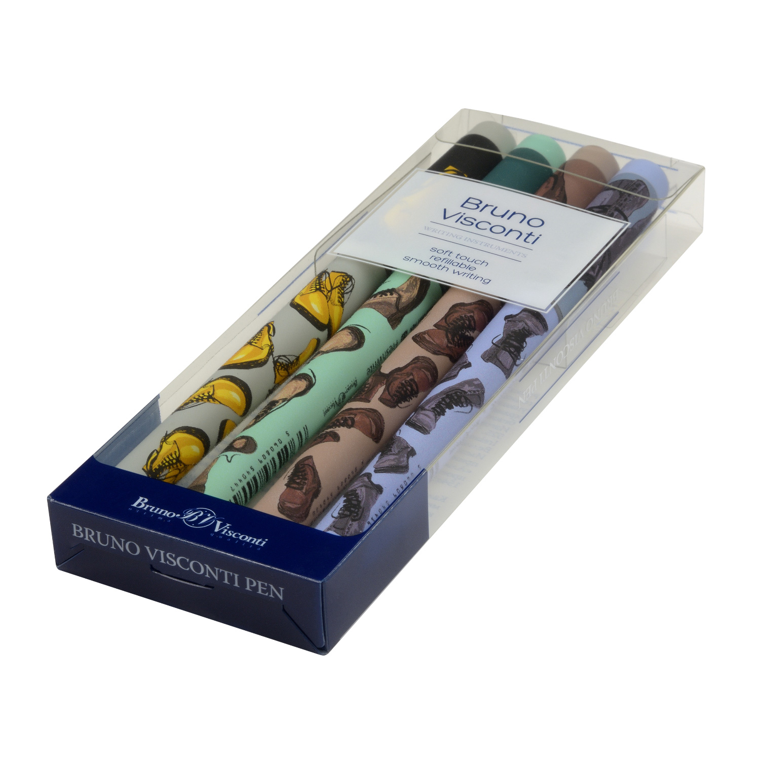 НАБОР ИЗ 4-Х РУЧЕК "FreshWrite" ВИД 10. ШАРИКОВЫХ 0,7 ММ.СИНЯЯ