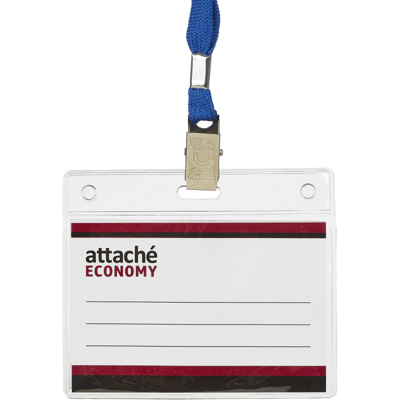 Бейдж Attache Economy 78x96 150мкм, шнурок 45см син, вкладыш 60x90 5шт/уп Бейдж Attache Economy 78x96 150мкм, шнурок 45см син, вкладыш 60x90 5шт/уп