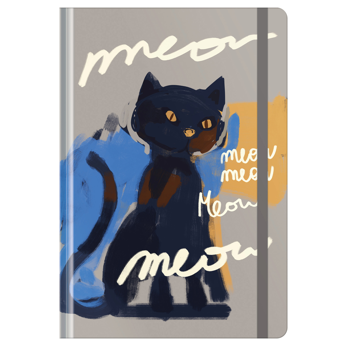 Ежедневник недатированный А5, 128л., 7БЦ "Meow-meow", soft-touch Ежедневник недатированный А5, 128л., 7БЦ "Meow-meow", soft-touch