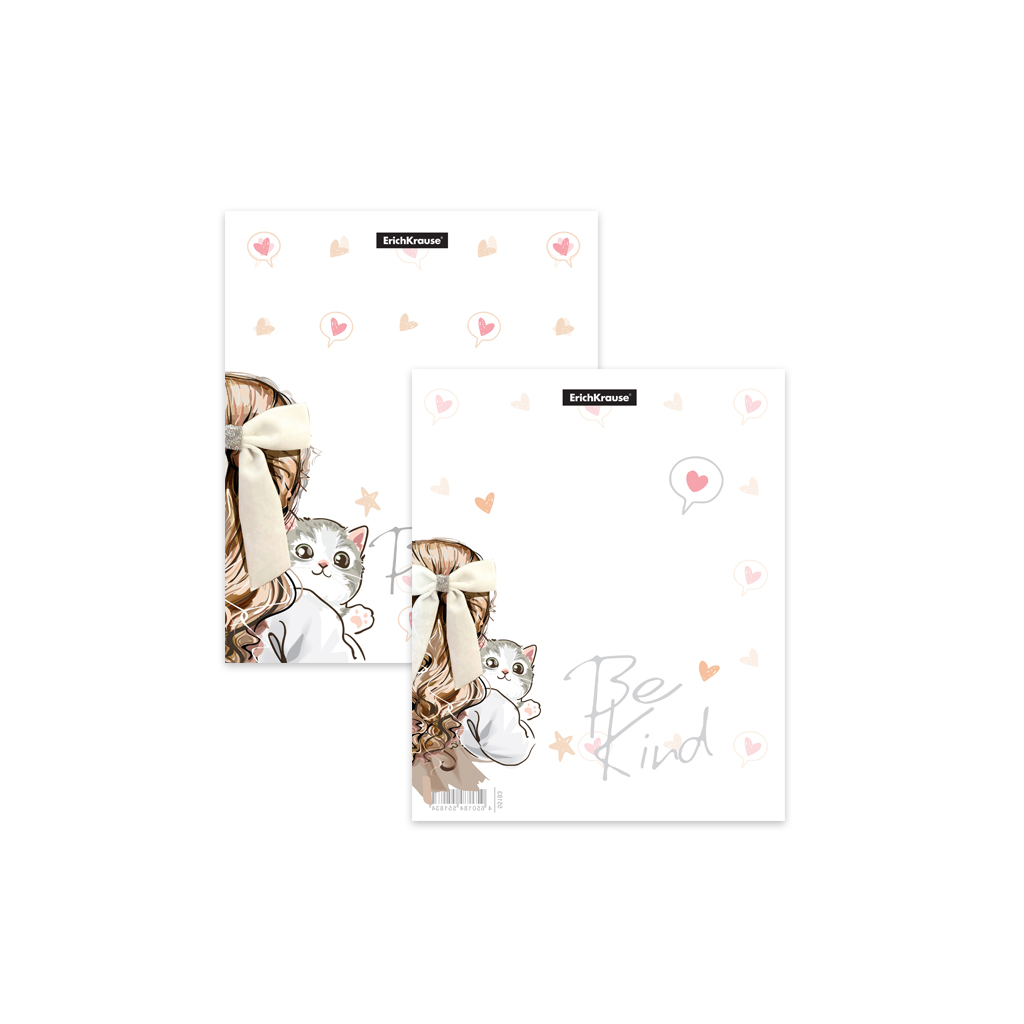 Набор пластиковых обложек Erich Krause® Lovely Friends для тетрадей и дневников, Набор пластиковых обложек Erich Krause® Lovely Friends для тетрадей и дневников,