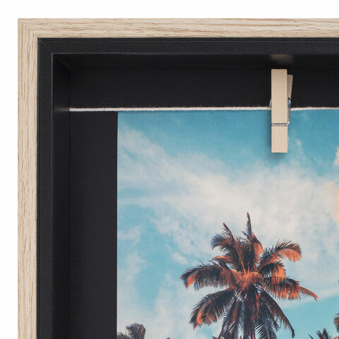 Рамка из МДФ BRAUBERG LOFT BLACK BOX, фото 13х18 см, с прищепкой, 20х25 см, Рамка из МДФ BRAUBERG LOFT BLACK BOX, фото 13х18 см, с прищепкой, 20х25 см,