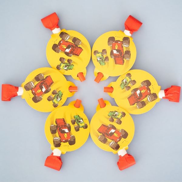 Язычок-гудок с карточкой Тачки Монстры Трак, 6 штук Язычок-гудок с карточкой Тачки Монстры Трак, 6 штук