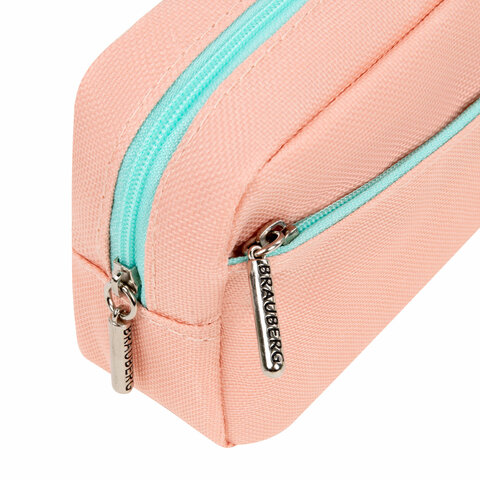 Пенал мягкий BRAUBERG PASTEL, 2 отделения, персиковый, 21х9,5х5 см, 272274 Пенал мягкий BRAUBERG PASTEL, 2 отделения, персиковый, 21х9,5х5 см, 272274