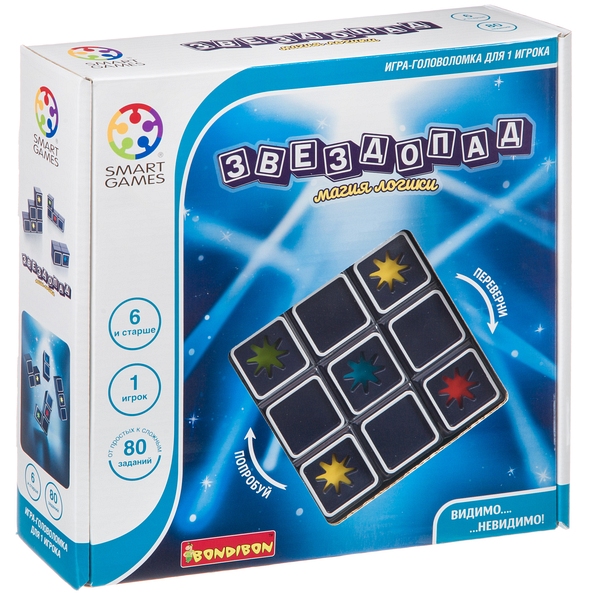 Логическая игра Bondibon Звездопад, арт. SG 092 RU Логическая игра Bondibon Звездопад, арт. SG 092 RU
