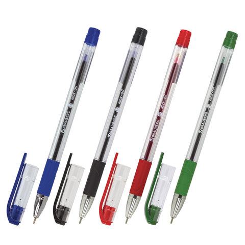 Ручки шариковые масляные BRAUBERG, НАБОР 4 шт., АССОРТИ, "Max-Oil",