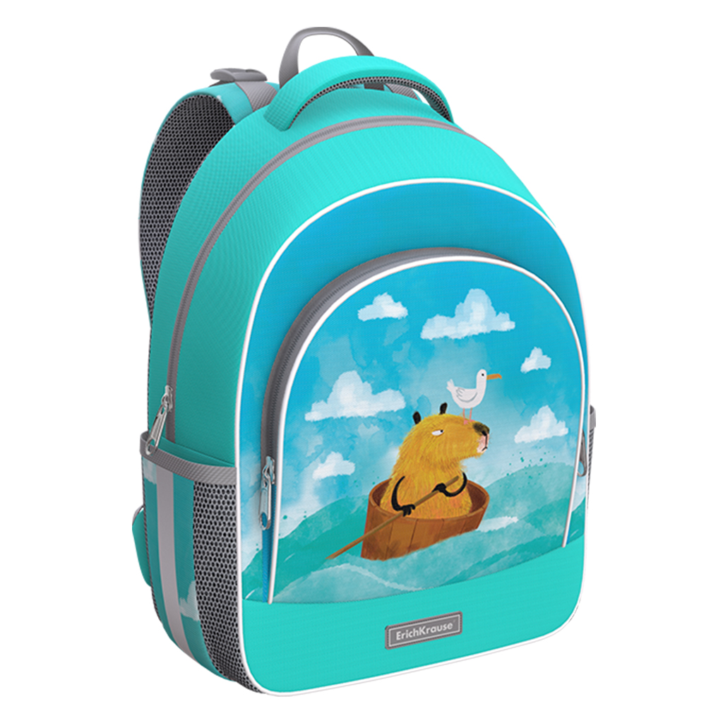 Ученический рюкзак с грудной перемычкой ErichKrause ErgoLine® 15L Capybara Ученический рюкзак с грудной перемычкой ErichKrause ErgoLine® 15L Capybara