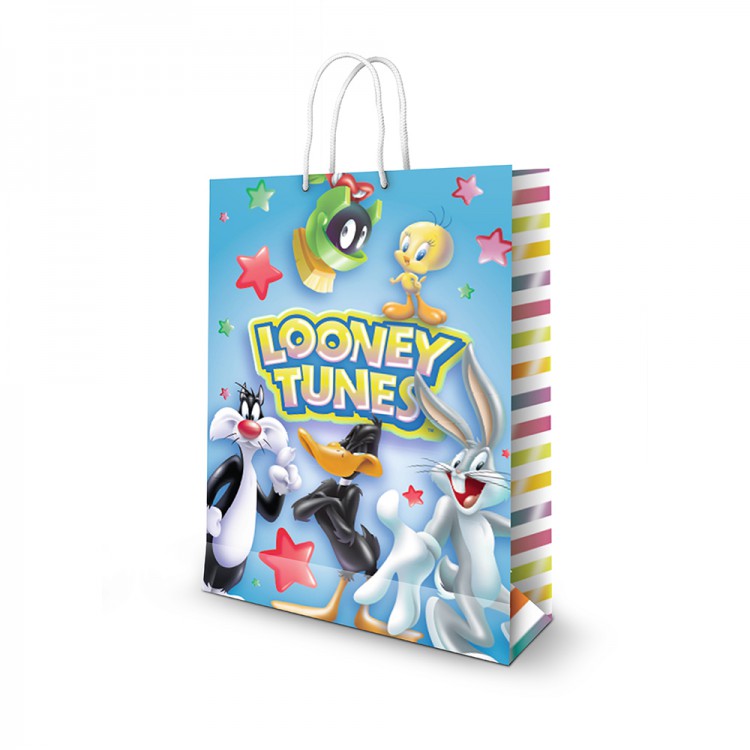 Пакет подарочный большой Looney Tunes-2, 250*350*100 мм. Пакет подарочный большой Looney Tunes-2, 250*350*100 мм.