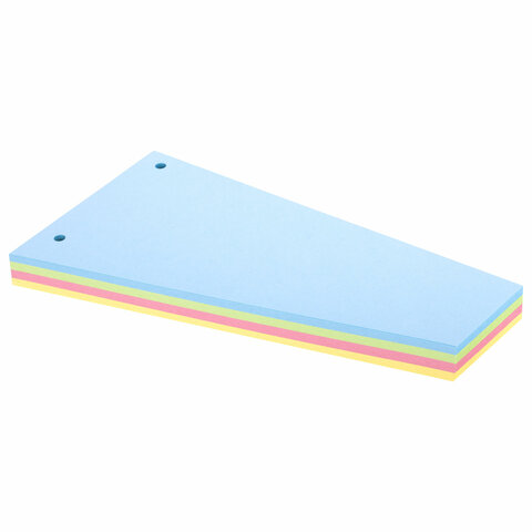 Разделители листов, картонные, комплект 100 штук, (4 цв. х 25 шт.) Разделители листов, картонные, комплект 100 штук, (4 цв. х 25 шт.)