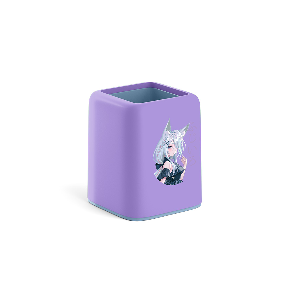 Подставка настольная пластиковая ErichKrause Forte, Manga, фиолетовый с голубым Подставка настольная пластиковая ErichKrause Forte, Manga, фиолетовый с голубым