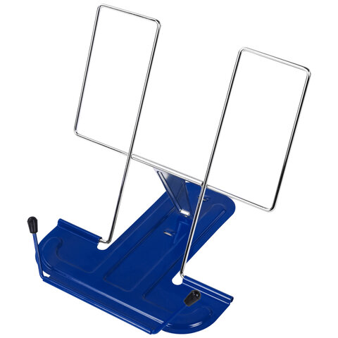Подставка для книг и учебников металлическая, синяя, BRAUBERG LINE, 237966 Подставка для книг и учебников металлическая, синяя, BRAUBERG LINE, 237966