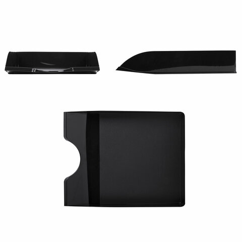 Лоток горизонтальный для бумаг BRAUBERG ORIGINAL, 315х250х60 мм, черный, 238104, Лоток горизонтальный для бумаг BRAUBERG ORIGINAL, 315х250х60 мм, черный, 238104,