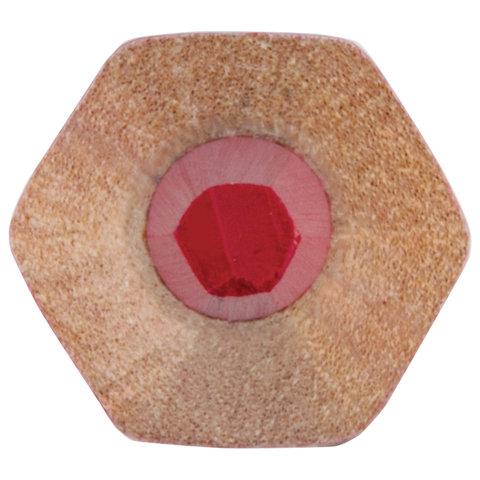 Карандаш двухцветный, красно-синий, утолщённый, BRAUBERG, заточенный, грифель