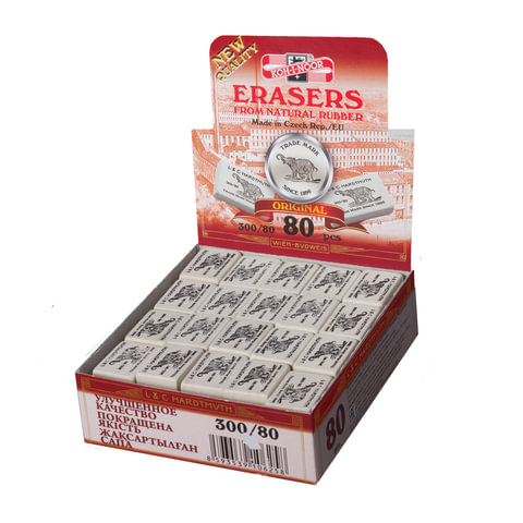 Резинка стирательная KOH-I-NOOR "Слон", прямоугольная, 26x18,5x8 мм, Резинка стирательная KOH-I-NOOR "Слон", прямоугольная, 26x18,5x8 мм,