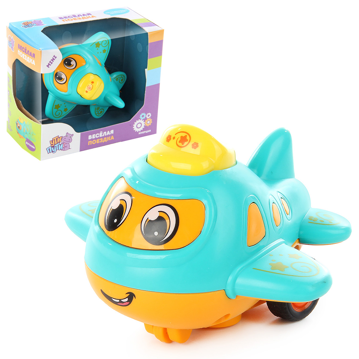 Развивающая игрушка "Самолетик ", инерция, в ассортименте Развивающая игрушка "Самолетик ", инерция, в ассортименте