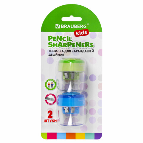 Точилки BRAUBERG KIDS "MAXI", 2 ШТУКИ, 2 отверстия, с большим Точилки BRAUBERG KIDS "MAXI", 2 ШТУКИ, 2 отверстия, с большим
