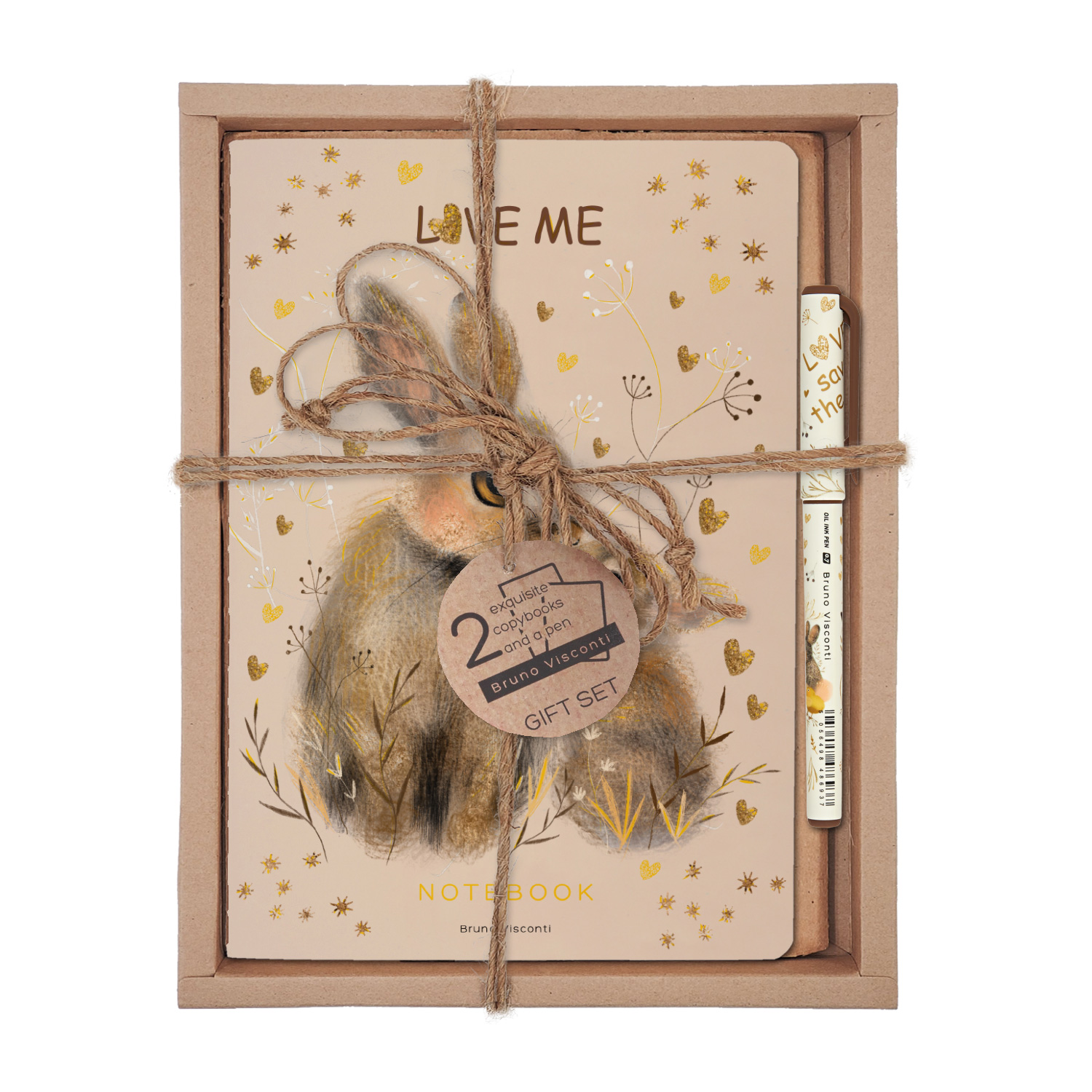 НАБОР ПОДАРОЧНЫЙ "Love me.Зайки" (ДВЕ ТЕТРАДИ BV И РУЧКА) НАБОР ПОДАРОЧНЫЙ "Love me.Зайки" (ДВЕ ТЕТРАДИ BV И РУЧКА)