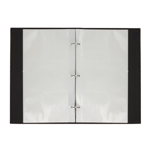 Фотоальбом BRAUBERG на 156 фото 10х15 см, под гладкую кожу, на кольцах,