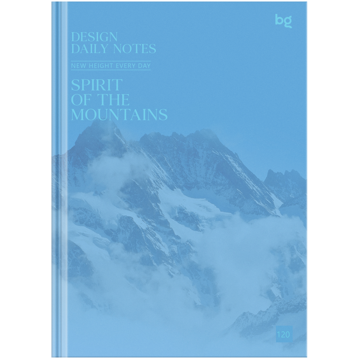 Бизнес-блокнот А5, 120л., евроформат, BG "Mountains", глянцевая Бизнес-блокнот А5, 120л., евроформат, BG "Mountains", глянцевая