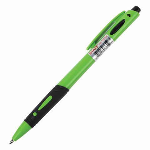 Ручка шариковая автоматическая с грипом STAFF "College BP-16 Neon", Ручка шариковая автоматическая с грипом STAFF "College BP-16 Neon",