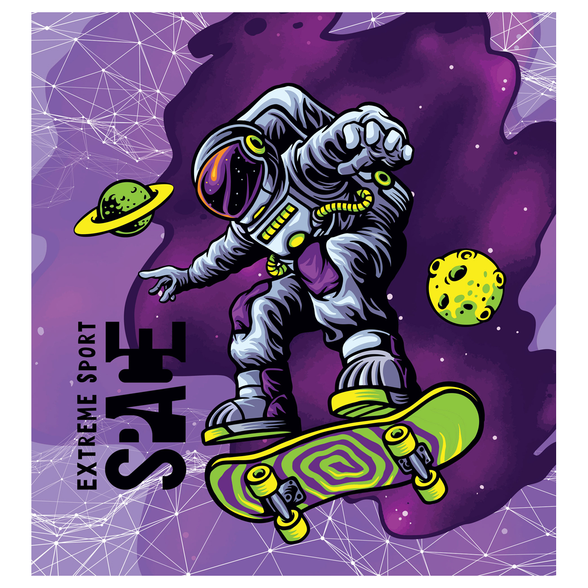 Мешок для обуви 1 отделение ArtSpace "Space", 340*420мм. Мешок для обуви 1 отделение ArtSpace "Space", 340*420мм.